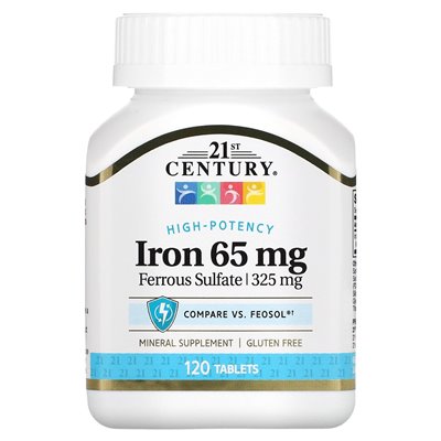 21st Century, Eisen, 65 mg, 120 Tabletten