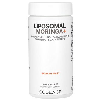 Codeage, Liposomal Moringa+, 180 kapsułek