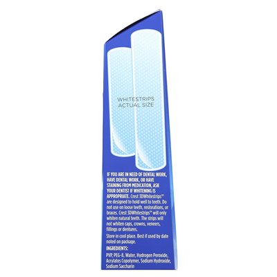 Crest, 3d Whitestrips ™, zestaw wybielania zębów, klasyczny Vivid, 20 pasków