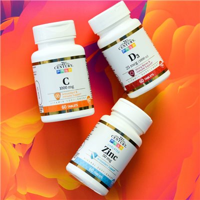 21. Jahrhundert, D3, 25 mcg (1000 IE), 60 Tabletten