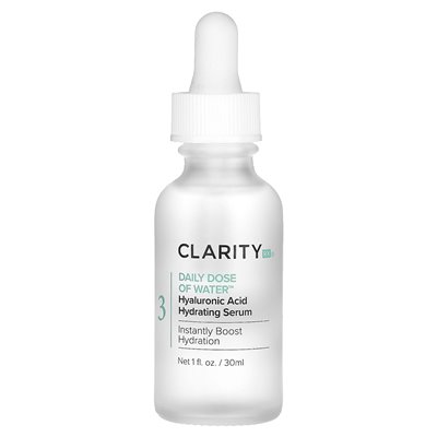 ClarityRx, dzienna dawka wody, surowica nawilżająca kwas hialuronowy, 1 fl oz (30 ml) ClarityRx, dzienna dawka wody, surowica nawilżająca kwas hialuronowy, 1 fl oz (30 ml)