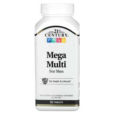 21st Century, Mega Multi for Men, 90 Tablets
