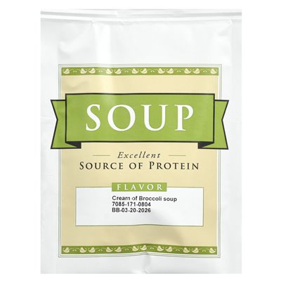 Bariwise, Proteinsuppe, Brokkolicreme, 7 Päckchen, 0,81 oz (23 g)