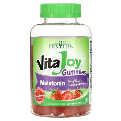 21st Century, Vijoy Melatonin Gummy, 5 mg, 120 gummies (2.5 mg per gummy)