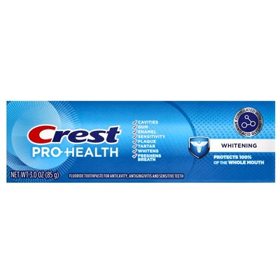 Crest, Pro-Health, Fluoride Toorpast, wybielanie, 3 uncje (85 g)