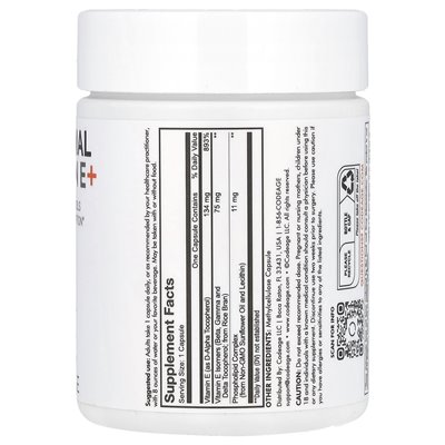 Codeage, Liposomal Vitamin E+, Mixed Tocopherols, 90 Capsules Codeage, Liposomal Vitamin E+, Mixed Tocopherols, 90 Capsules