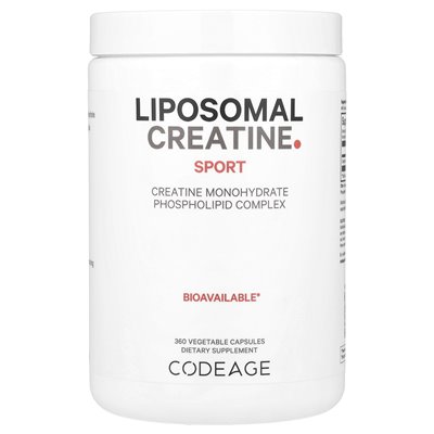 Codeage, sport, kreatyna liposomalna, 750 mg, 360 kapsułek warzywnych