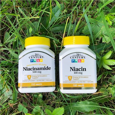 XXI wiek, przedłużone uwalnianie niacynamid, 500 mg, 110 tabletek XXI wiek, przedłużone uwalnianie niacynamid, 500 mg, 110 tabletek