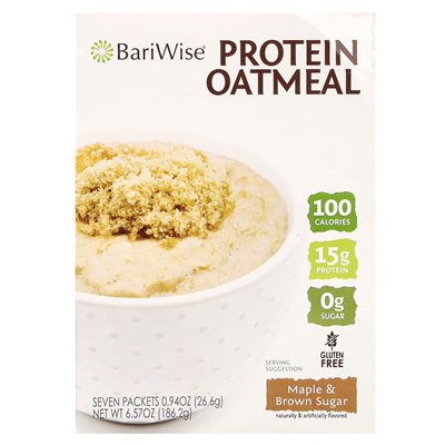 Bariwise, Haferprotein, Ahornsirup und brauner Zucker, 7 Päckchen, 26,6 g (0,94 oz.)