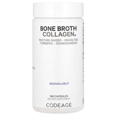 Codeage, Bone Broth Collagen, 180 Capsules