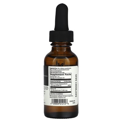 DaVinci Laboratories of Vermont, D3/K2 Liquid, 1 Fl Oz (30 ml) DaVinci Laboratories of Vermont, D3/K2 Liquid, 1 Fl Oz (30 ml)