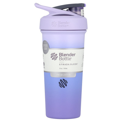 Butelka miksera, Strada Sleek ™, izolowana stal nierdzewna, lawenda, 25 uncji (740 ml)
