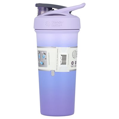 Butelka miksera, Strada Sleek ™, izolowana stal nierdzewna, lawenda, 25 uncji (740 ml)