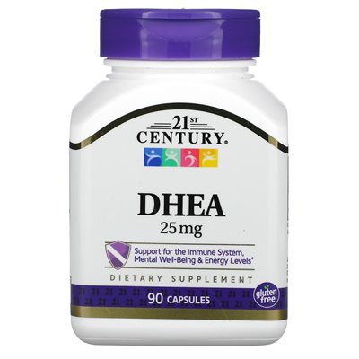 21st Century, Dhea, 25mg, 90 Capsules