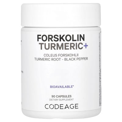 Codeage, Forskolin Turmeric+, 90 kapsułek