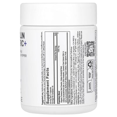 Codeage, Forskolin Turmeric+, 90 kapsułek