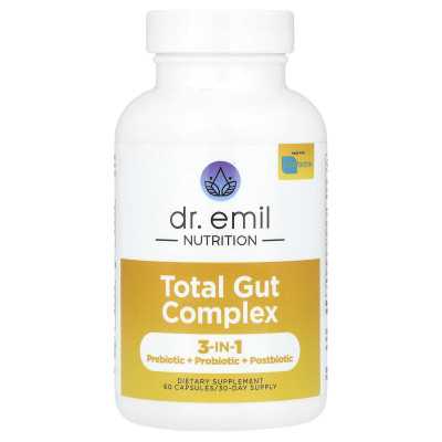 Dr Emil Nutrition, całkowity kompleks jelit, 60 kapsułek Dr Emil Nutrition, całkowity kompleks jelit, 60 kapsułek