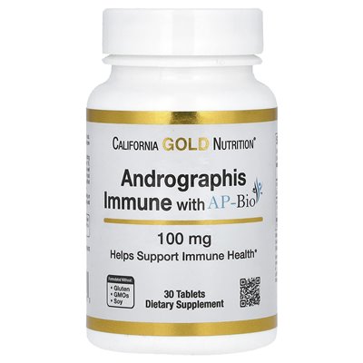 California Gold Nutrition, AP-bio resistant andrographis, 100 mg, 30 tablets