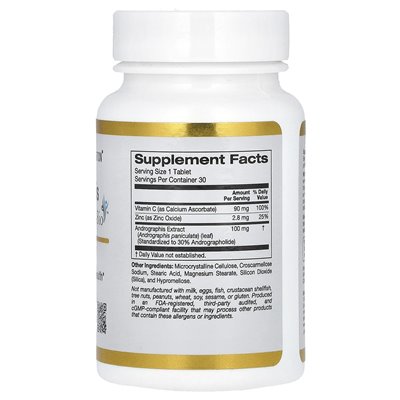 California Gold Nutrition, AP-bioresistente Andrographis, 100 mg, 30 Tabletten