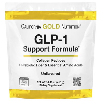 California Gold Nutrition, Formuła wsparcia GLP-1, niezbędny, 14,46 uncji (410 g) California Gold Nutrition, Formuła wsparcia GLP-1, niezbędny, 14,46 uncji (410 g)