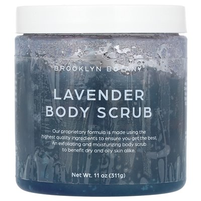 Brooklyn Botany, Lavender Body Scrub, 11 uncji (311 g)
