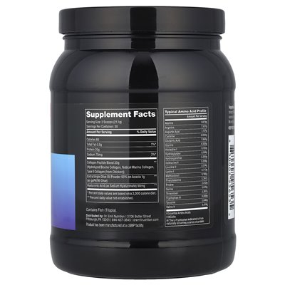 Dr Emil Nutrition, peptydy multi kolagenowe plus kwas hialuronowy, niezmożony, 633 g