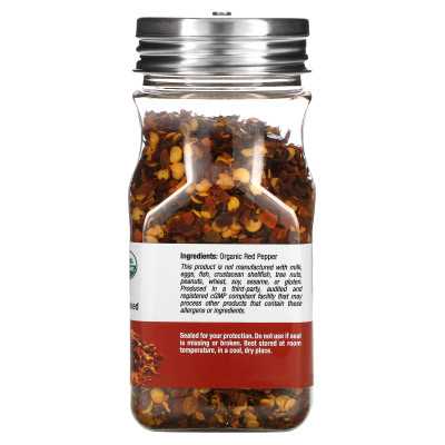 California Gold Nutrition, Lebensmittel, zerstoßener Bio-Roter Pfeffer, 1,55 Unzen (43 g)