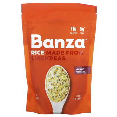 Banza, Kichererbsenreis, Knoblauch-Olivenöl, 7 Unzen (198 g)