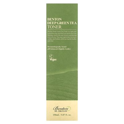 Benton, Deep Green Tea Toner, 5,07 Fl Oz (150 ml)