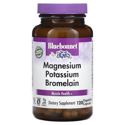 Bluebonnet Nutrition, Magnesium Potassium Bromelain, 120 Veg Capsules