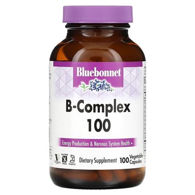 Bluebonnet Nutrition, B-Complex 100, 100 kapsułek warzywnych