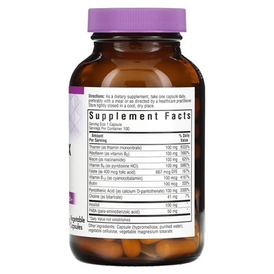 Bluebonnet Nutrition, B-Complex 100, 100 vegetarische Kapseln
