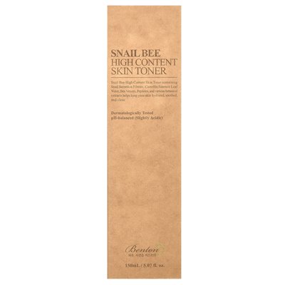 Benton, Snail Bee, High Content Skin Toner, 5.07 fl oz (150 ml) Benton, Snail Bee, High Content Skin Toner, 5.07 fl oz (150 ml)