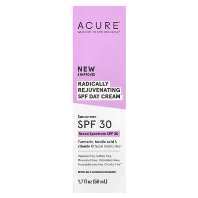 Acure, Radically Rejuvenating SPF Day Cream™, LSF 30, 50 ml (1,7 fl. oz.)