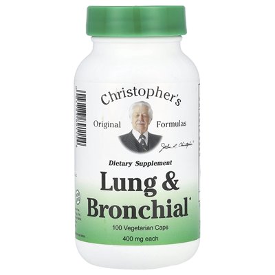 Christopher's Original Formulas, Lunge und Bronchien, 100 vegetarische Kapseln Christopher's Original Formulas, Lunge und Bronchien, 100 vegetarische Kapseln