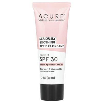 Acure, poważnie uspokajający SPF Day Cream ™, SPF 30, 1,7 fl oz (50 ml)