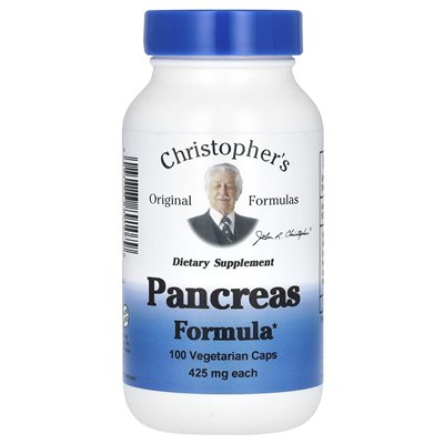 Christopher's Original Formulas, Pankreasformel, 850 mg, 100 vegetarische Kapseln (425 mg pro Kapsel) Christopher's Original Formulas, Pankreasformel, 850 mg, 100 vegetarische Kapseln (425 mg pro Kapsel)