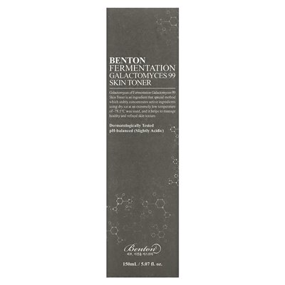 Benton, Galactomyces 99 Skin Toner fermentation, 5.07 Fl Oz (150 ml)