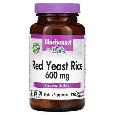 Bluebonnet Nutrition, Red Yeast Rice, 600mg, 120 Veg Capsules