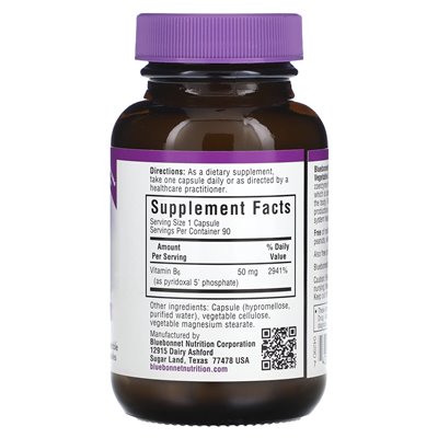 Bluebonnet Nutrition, CelularActive P-5-P, 50 mg, 90 Gemüsekapseln