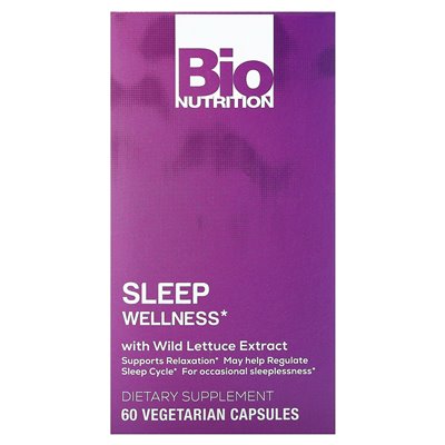 Bio Nutrition, Wellness Schlaf mit Wildsalat, 60 vegetarische Kapseln