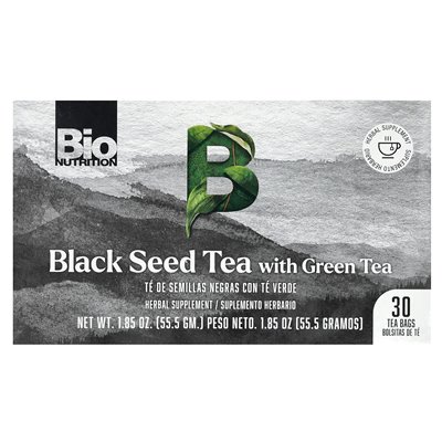 Bio Nutrition, Schwarzer Tee mit grünem Tee, 30 Teebeutel, 1,85 oz (55,5 g)