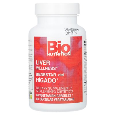Bio Nutrition, Wellness Liver, 60 vegetarian capsules