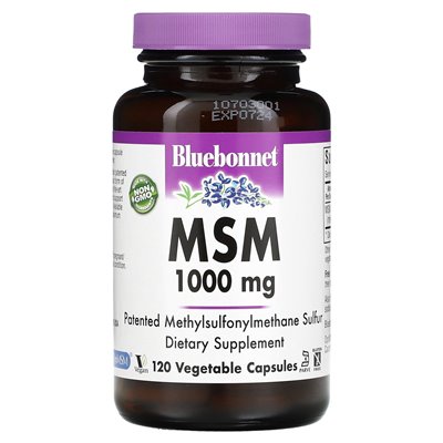 Bluebonnet Nutrition, MSM, 1000 mg, 120 veg capsules