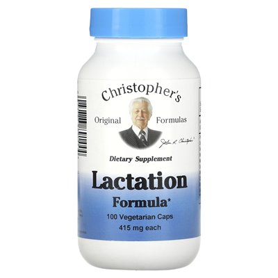 ules
Christopher's Original Formulas, Formuła Lactacji, 415 mg, 100 Wegetariańskich Kapsułek