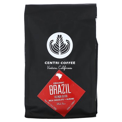 Cafe Altura, Centri Coffee, Organic Brazil, Milk Chocolate + Almond, Whole Bean, 12 oz (340 g)