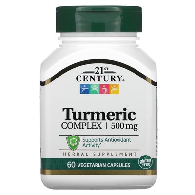 21st Century Turmeric Complex 500mg 60 Vegetarian Capsules