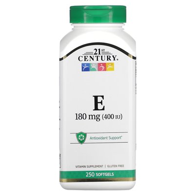 XXI wiek, witamina E, 180 mg (400 IU), 250 softgels