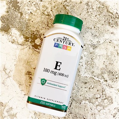21st Century, Vitamin E, 180 mg (400 IE), 250 Kapseln