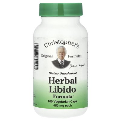 Christopher's Original Formulas, Herbal Libido, 900mg, 100 Vegetarian Caps (450mg per capsule) Christopher's Original Formulas, Herbal Libido, 900mg, 100 Vegetarian Caps (450mg per capsule)